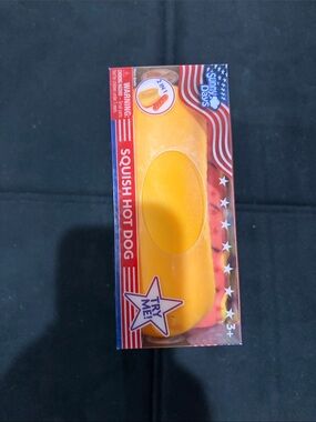 Squish Hot Dog Kids Toy - Yellow
